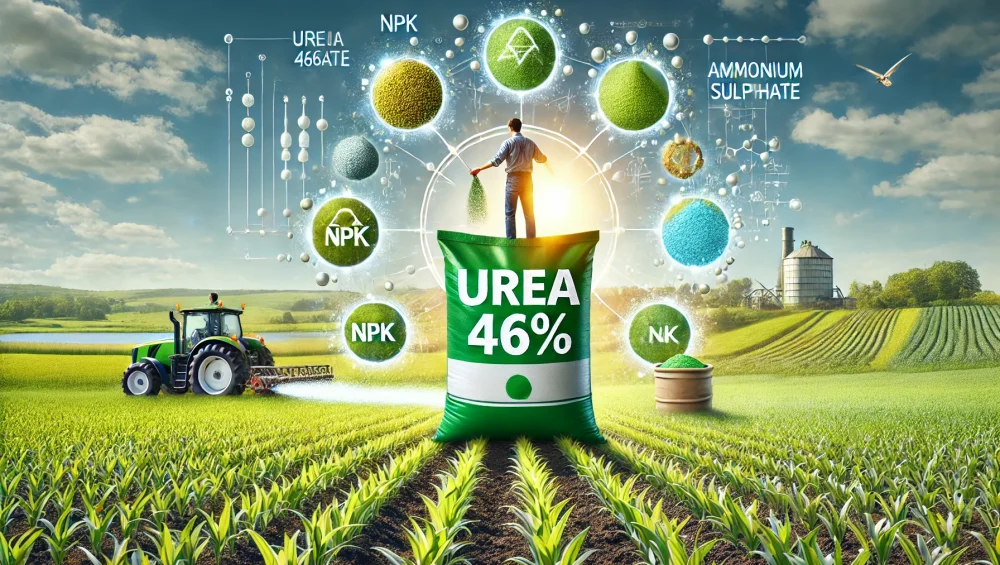 Urea 46% Fertilizer for high-yield farming compared with other nitrogen fertilizers